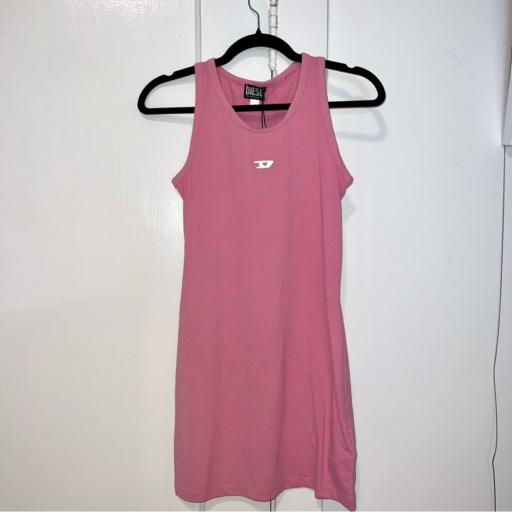 Diesel Pink Bodycon Cotton Dress